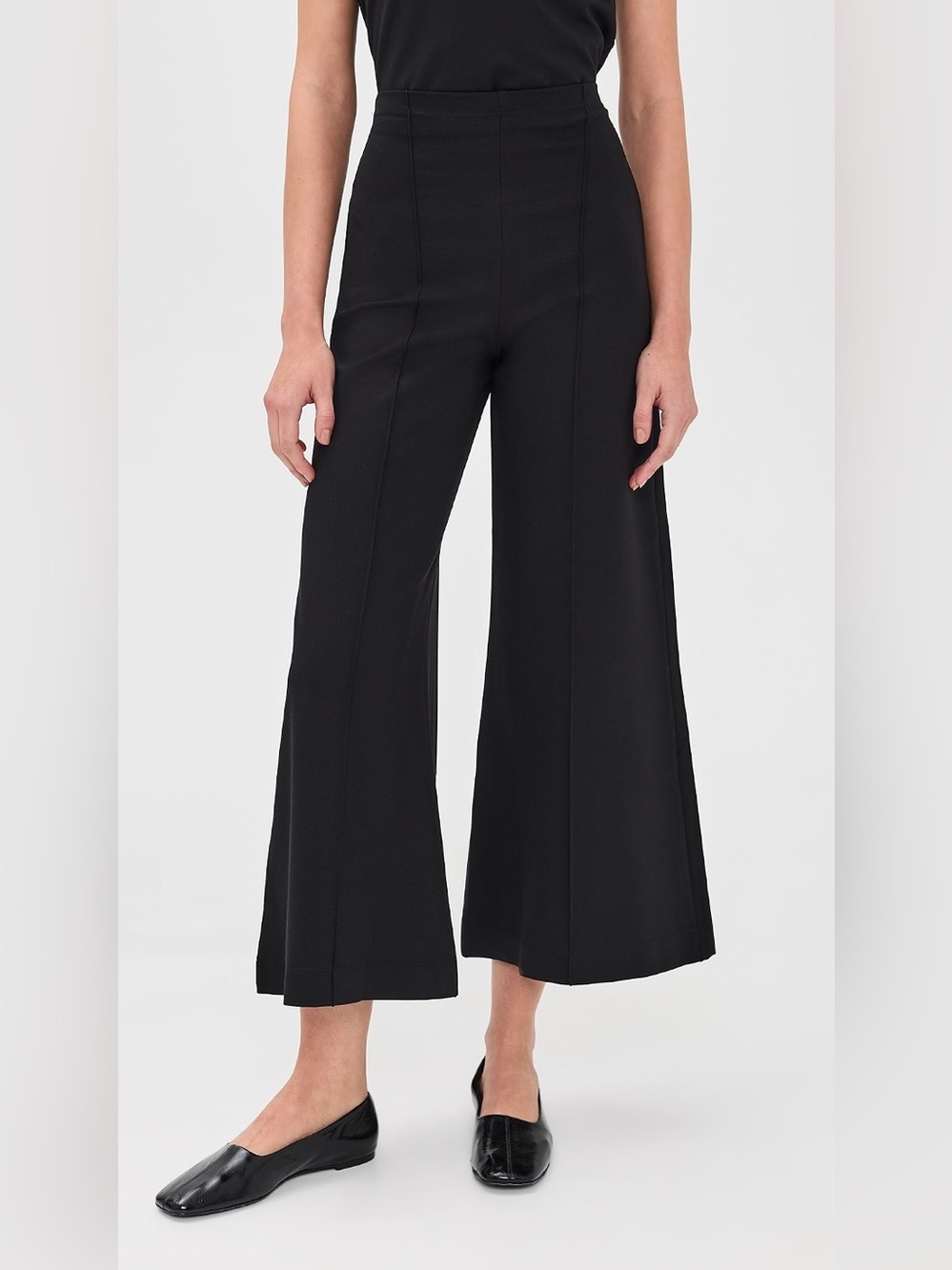 NWT Ripley Radar Ponte Knit Wide Leg Pants Women’s Size 2 Small In Black